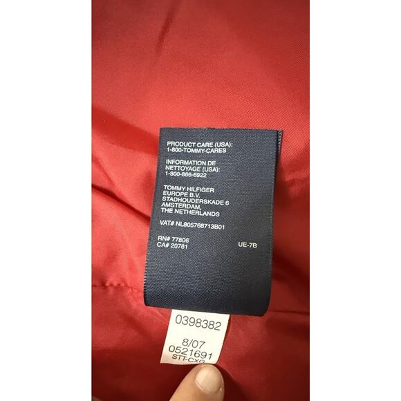 TOMMY HILFIGER Women’s Black Puffer Coat Parka Jacket Fur Trim Down Blend S/P - Picture 9 of 14